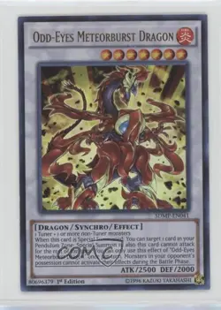 Odd-Eyes Meteorburst Dragon 1st Ed. YuGiOh Master of Pendulum Structure Deck - Image 1