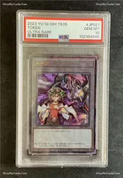 Yu-Gi-Oh Yuya Sakaki Token TK05-JP021 Ultra Rare Card Japanese Yugioh PSA 10 - Image 1