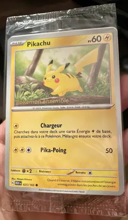 Carte Pikachu Pokemon Ensemble Promo FR Poke Poste Post FR Neuf TCG Card Pokemon - Image 1