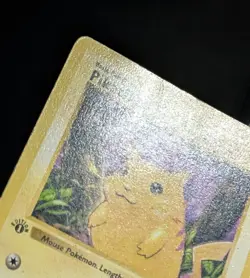 Pikachu 1st Edition Shadowless 58/102 Base Set 1999 Pokemon TCG Card MP - Image 3