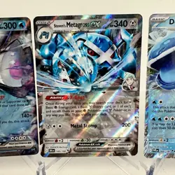 Destined Rivals Cetitan ex Steven's Metagross ex Dondozo ex Pokemon Cards - Image 3