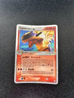 Typhlosion ex 110/115 Holo Rare EX Unseen Forces 2005 Pokemon Card Played - Image 1