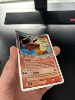 Typhlosion ex 110/115 Holo Rare EX Unseen Forces 2005 Pokemon Card Played - Image 3