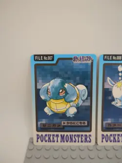 Pokemon Carddass Card Squirtle Wartortle Bandai Pocket Monsters 1997 Japan 07 08 - Image 2