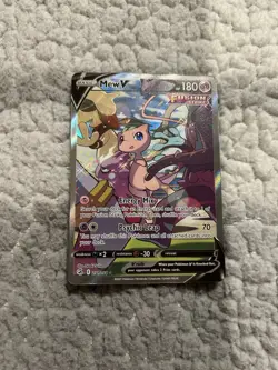 Pokemon Mew v Fusion Strike Ultra Rare Alternate Full Art Holo Card 251/264 - Image 1