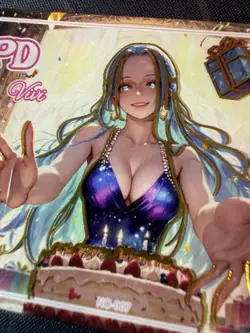 Birthday Vivi Diamond Card Metal Beautiful Waifu Doujin Case Prize One Piece - Image 2