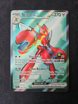 Scizor EX 195/162 Temporal Forces Holo Full Art Rare Card NM Condition - Image 1