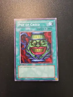 Yu-Gi-Oh Pot of Greed 1st Edition SD1-EN015 Spell Card Ungraded #1 - Image 1