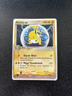 Raichu ex 98/100 Holo Rare EX Sandstorm 2003 Pokemon Card Played - Image 1