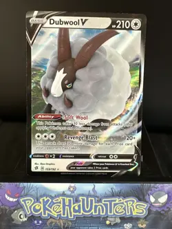 Pokemon Card Dubwool V 153/192 Rebel Clash Near Mint - Image 1