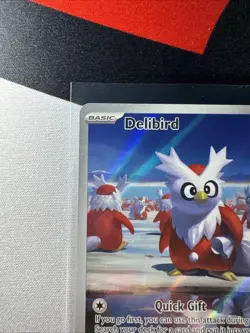 Pokemon Delibird 152/132 Mega Evolution Illustration Rare Card NM - Image 4
