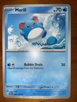 Pokemon TCG Marill Card Paldea Evolved Scarlet Violet 044/193 Near Mint NM 2023 - Image 1