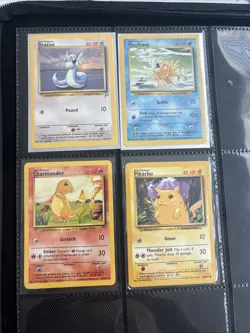 Pokemon TCG Snorlax Rare Promo + Vintage Base Set Cards - Image 4