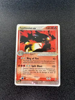 Typhlosion ex 99/100 Holo Rare EX Sandstorm 2003 Pokemon Card Played - Image 1