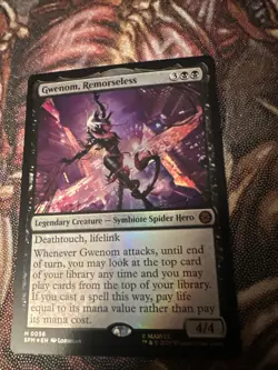 Gwenom, Remorseless - FOIL - MTG Marvel's Spider-Man #56 - NM / M - Image 1