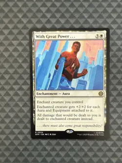 MTG With Great Power. #0024 Rare Marvel’s Spider-Man (SPM) - Image 1