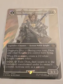 Dion Bahamut's Dominant Magic The Gathering Final Fantasy Surge Foil Englisch NM - Image 1