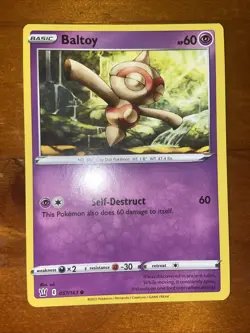 Pokemon TCG Baltoy Card Sword & Shield Battle Styles 057/163 NM 2021 - Image 1