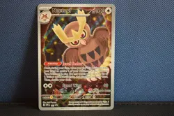 Noctowl SVP 141 Black Star Promo. Pokemon Center Stamped - Image 1