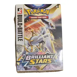 Brilliant Stars Build and Battle box TCG POKEMON Includes booster packs code - Image 1