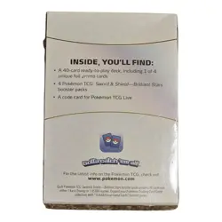 Brilliant Stars Build and Battle box TCG POKEMON Includes booster packs code - Image 2