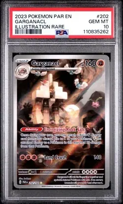 GARGANACL #202 PSA 10 2023 POKEMON PAR EN-PARADOX RIFT ILLUSTRATION RARE - Image 1