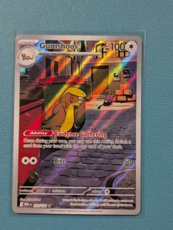 Gumshoos 153/132 Illustration Rare Mega Evolution English Pokemon TCG NM/M - Image 1