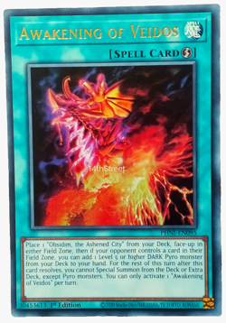 YU-GI-OH! TCG PHANTOM NIGHTMARE PHNI-EN095 - AWAKENING OF VEIDOS - ULTRA RARE - Image 1