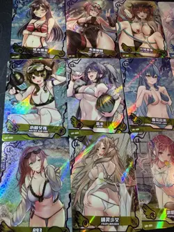 Goddess Story Waifu Bikini 18 x Character Doujin Cards Maiden Girl Party SSR UR - Image 2