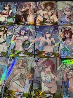 Goddess Story Waifu Bikini 18 x Character Doujin Cards Maiden Girl Party SSR UR - Image 3