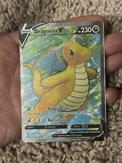 Dragonite V, Vaporeon EX and RAINBOW energy Bundle Pokemon Card - Image 1