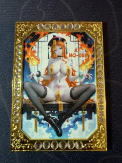 Hot Nami Diamond Card Metal Beautiful Waifu Doujin Case Prize One Piece - Image 1