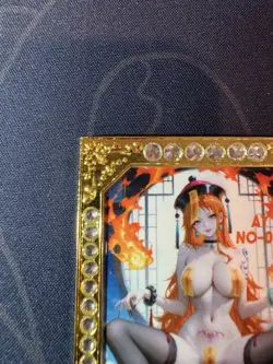 Hot Nami Diamond Card Metal Beautiful Waifu Doujin Case Prize One Piece - Image 2