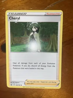 Pokemon TCG Cheryl Trainer Card Sword & Shield Battle Styles 123/163 Exc 2021 - Image 1