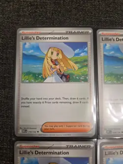 4x Lillie's Determination 119/132 Pokemon TCG: Mega Evolutions Cards - Image 2