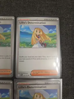 4x Lillie's Determination 119/132 Pokemon TCG: Mega Evolutions Cards - Image 3
