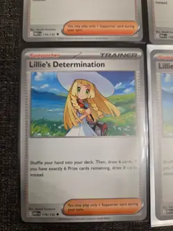4x Lillie's Determination 119/132 Pokemon TCG: Mega Evolutions Cards - Image 5