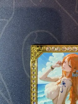 Beach Nami Diamond Card Metal Beautiful Waifu Doujin Case Prize One Piece - Image 2