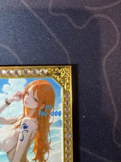 Beach Nami Diamond Card Metal Beautiful Waifu Doujin Case Prize One Piece - Image 3