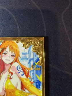 Yellow Dress Nami Diamond Card Metal Beautiful Waifu Doujin Case Prize One Piece - Image 3