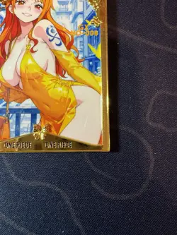 Yellow Dress Nami Diamond Card Metal Beautiful Waifu Doujin Case Prize One Piece - Image 4