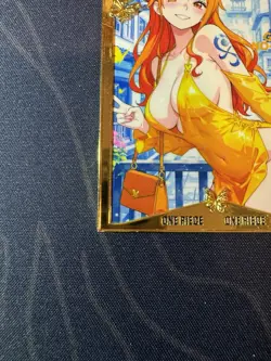 Yellow Dress Nami Diamond Card Metal Beautiful Waifu Doujin Case Prize One Piece - Image 5