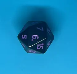 Magic The Gathering Spiderman Pre Release D20 Dice Purple - Image 2