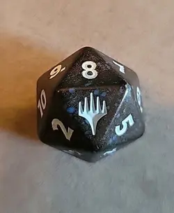 Magic The Gathering Spiderman Pre Release D20 Die (Blue) - Image 2