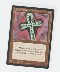 Magic the Gathering ~ MTG ~ 1x Ankh of Mishra ~ LP ~ REVISED ~ FBB ~ FRENCH - Image 1