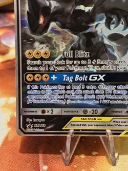 Pokemon TCG Pikachu & Zekrom GX Sun Moon Team Up SM168 Holo Promo Near Mint - Image 4