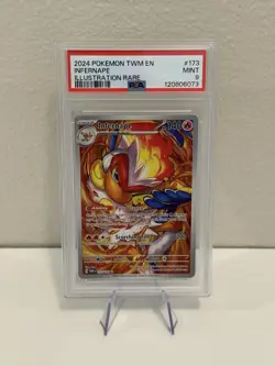 Infernape 173/167 Twilight Masquerade Illustration PSA 9 Pokemon TCG - Image 1