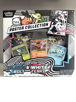 Pokemon Black Bolt & White Flare Booster Bundle x10 • Poster Collection x1 New ✅ - Image 2
