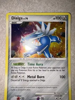 DIALGA LV.70 2009 POKEMON PLATINUM BASE SET RARE HOLO 6/127 Light Play - Image 3