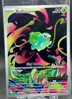Bulbasaur 133/132 Sealed Stamped Promo Pokemon Mega Evolution Box Topper - Image 1